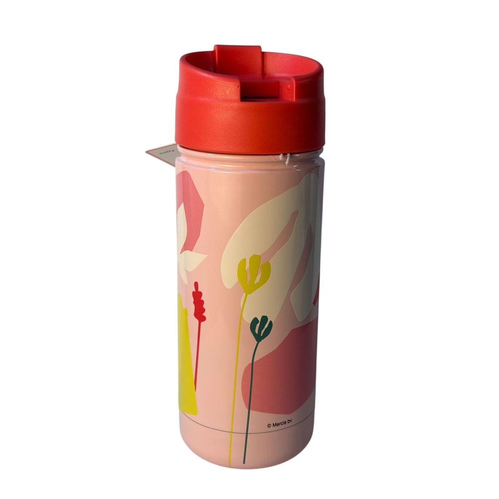 Starbucks x Miffy Stainless Steel Travel Tumbler 16oz Pink Red Lid New - Picture 2 of 4